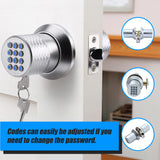 Digital Electronic Code Door Lock Keyless Entry Keypad Programmable Lock Knob - Extra Image