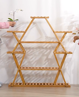 Bamboo Multilayer Flower Plant Bonsai Rack Shelf Stand Porch Lawn Patio