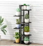 6 Tiers Vertical Bamboo Plant Stand Staged Flower Shelf Rack Outdoor Garden