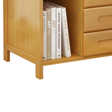 Bamboo Bedside Table Nightstand Storage Bedroom Sofa Side Stand