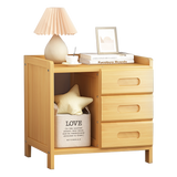 Bamboo Bedside Table Nightstand Storage Bedroom Sofa Side Stand - Top-Down View