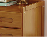 Bamboo Bedside Table Nightstand Storage Bedroom Sofa Side Stand - Front View
