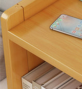 Bamboo Bedside Table Nightstand Storage Bedroom Sofa Side Stand - Top-Down View