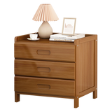 Bamboo Bedside Table Nightstand Storage Bedroom Sofa Side Stand - Side View