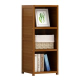 Bamboo Adjustable 3-Shelf Bookcase &ndash; Display Storage Rack Stand for Living Room, Bedroom, Office or Home D&eacute;cor - Top-Down View