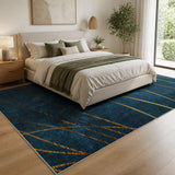 200x300cm Large Floor Blue Teal Rug &ndash; Modern Area Carpet for Bedroom & Lounge