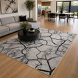 200x300cm Large Floor Gray Marble Rug &ndash; Modern Area Carpet for Bedroom & Lounge
