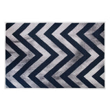 200x300cm Large Floor Blue Chevron Stripes Rug &ndash; Modern Area Carpet for Bedroom & Lounge