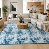 200x300cm Large Floor Soft Blue Fluffy Rug &ndash; Modern Area Carpet for Bedroom & Lounge
