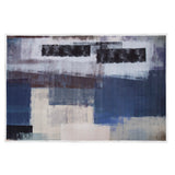 200x300cm Large Floor Blue Abstract Rug &ndash; Modern Area Carpet for Bedroom & Lounge