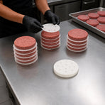 500pcs Patty Paper Baking Burger Wax Discs Nonstick BBQ Burger Paper 13cm