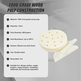 500pcs Patty Paper Baking Burger Wax Discs Nonstick BBQ Burger Paper 13cm