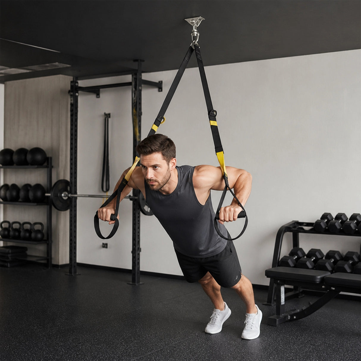 360 Degree Swivel Swing Hanger with Stainless Steel Hook for Ceiling Heavy Duty Hanging Gym Equipment