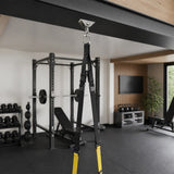 360 Degree Swivel Swing Hanger with Stainless Steel Hook for Ceiling Heavy Duty Hanging Gym Equipment - Front View