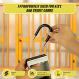 Security 4 Digit Combination Cable Lock Box With Luminous Dials - Close-Up Angle
