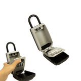Security 4 Digit Combination Cable Lock Box With Luminous Dials - Low Angle
