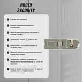 Security Lock Hardened Steel Fixed Staple Hasp 6-1/4 in. L