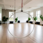 Aerial Yoga Hoop 90CM Lyra Hoop Circus Single Point Aerial Ring Set