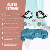 5x2.8m Yoga Pilates Aerial Silk Kit Swing Anti-Gravity Hammock - Side View