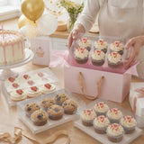 10Pcs Clear Dessert Boxes Cupcake Packaging &ndash; Transparent Bakery Cake Gift Boxes