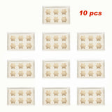 10Pcs Clear Dessert Boxes Cupcake Packaging &ndash; Transparent Bakery Cake Gift Boxes - Close-Up Angle
