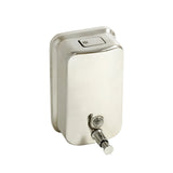 304 Stainless Steel Commercial Liquid Soap Hand Sanitiser Dispenser Wall Mount Bathroom Kitchen Office Hospital Restaurant 1000ml - 45-Degree Angle