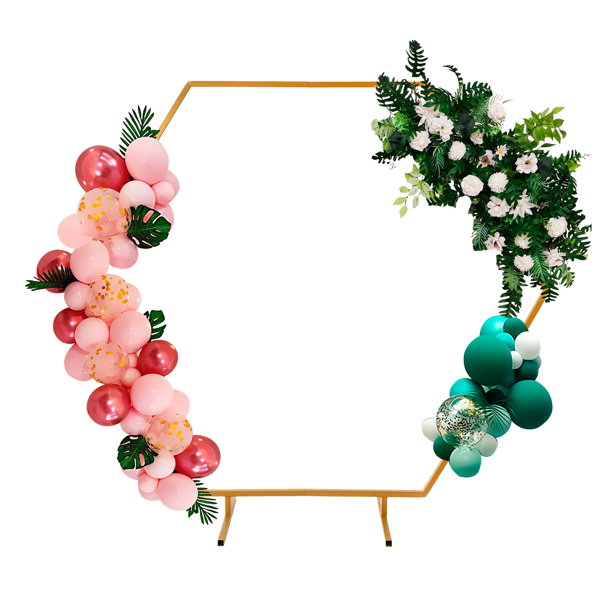 2M Wedding Hex Arch Backdrop Flower Display Stand Frame Background