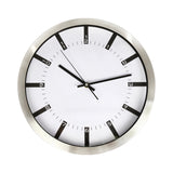 Modern Wall Clock Silent Non-Ticking Quartz Battery Operated Stainless Steel