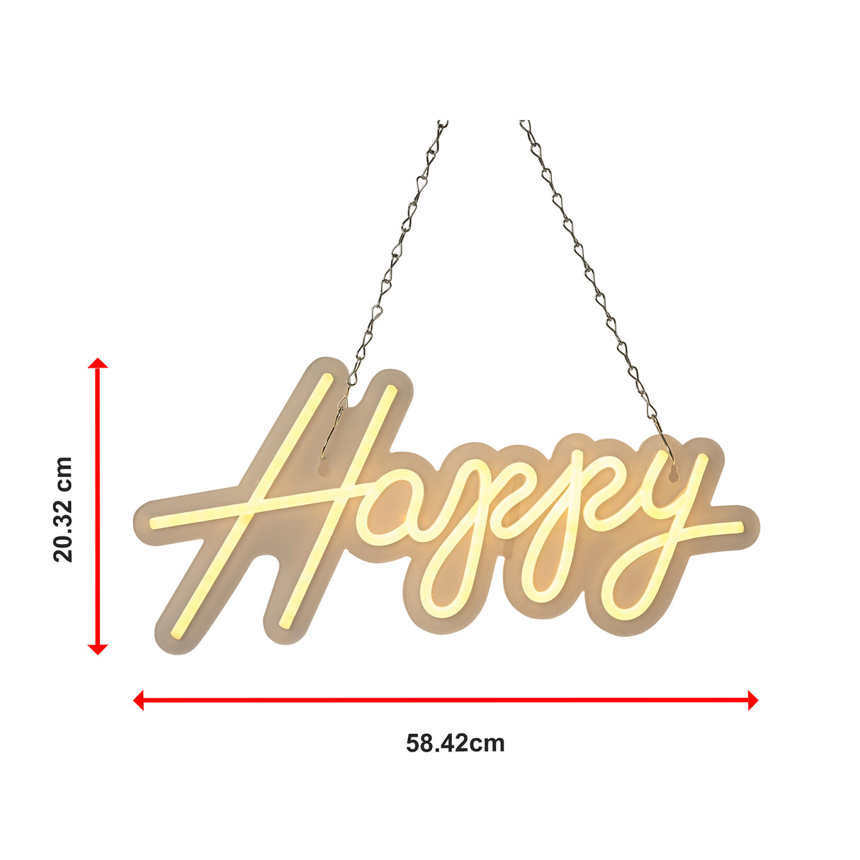 Happy Birthday Neon Sign Hanging Glowing Party Decoration