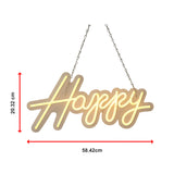 Happy Birthday Neon Sign Hanging Glowing Party Decoration