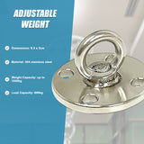 304 Stainless Steel Suspension Hook Wall Ceiling Mount Hanger Anchor Bracket - Rear View