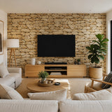 Rustic Rock Brick Wallpaper