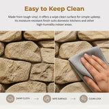 Rustic Rock Brick Wallpaper - 45-Degree Angle