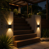 2pc Outdoor Solar LED Deck Lights Garden Patio Pathway Stairs Warm White