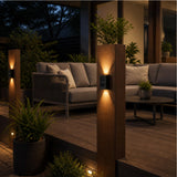 2pc Outdoor Solar LED Deck Lights Garden Patio Pathway Stairs Warm White