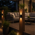 2pc Outdoor Solar LED Deck Lights Garden Patio Pathway Stairs Warm White