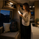 2 x 46 LED Stick-on Wireless Under Cabinet Light Rechargeable Motion Sensor Closet Lamp - Side View
