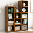 3 Piece Bamboo Adjustable Shelf Set &ndash; Bookcase Display Storage Rack Stand