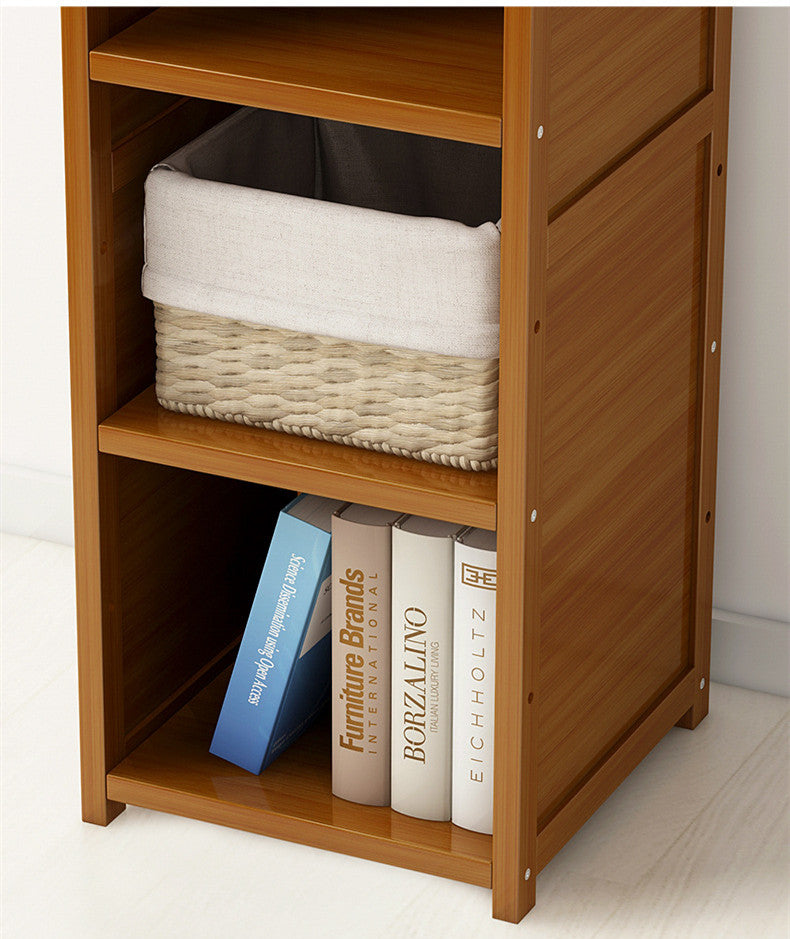 3 Piece Bamboo Adjustable Shelf Set &ndash; Bookcase Display Storage Rack Stand