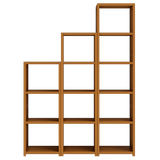 3 Piece Bamboo Adjustable Shelf Set &ndash; Bookcase Display Storage Rack Stand - 45-Degree Angle