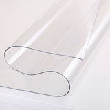 PVC Tablecloth Protector Table Cover Dining Table Cloth Plastic 2134x1070mm 1.5mm - Side View
