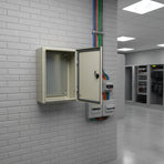 Carbon Steel Electrical Enclosure Box IP65 Wall Mount 400 x 300 x 200 mm