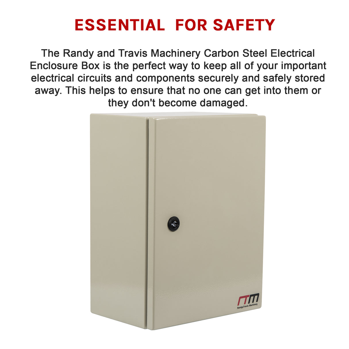 Carbon Steel Electrical Enclosure Box IP65 Wall Mount 400 x 300 x 200 mm