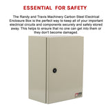 Carbon Steel Electrical Enclosure Box IP65 Wall Mount 400 x 300 x 200 mm - Extra Image