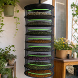 Herb Drying Rack Net 8 Layer Dryer Mesh Hanging Dryer Rack Zipper Dry Rack - Side View