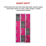 12-Door Locker for Office Gym Shed School Home Storage - 3-Digit Combination Lock - Extra Image