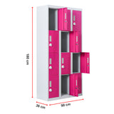 12-Door Locker for Office Gym Shed School Home Storage - 3-Digit Combination Lock - Extra Image