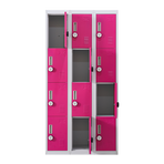 12-Door Locker for Office Gym Shed School Home Storage - 4-Digit Combination Lock