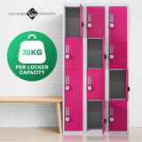 12-Door Locker for Office Gym Shed School Home Storage - 4-Digit Combination Lock - Extra Image