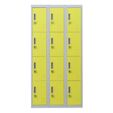 12-Door Locker for Office Gym Shed School Home Storage - Padlock-operated